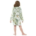 thumbnail image 6 of DIXRUYEE Bathrobes Belt Hooded Elegant White Garden Creative Pattern, 6 of 8