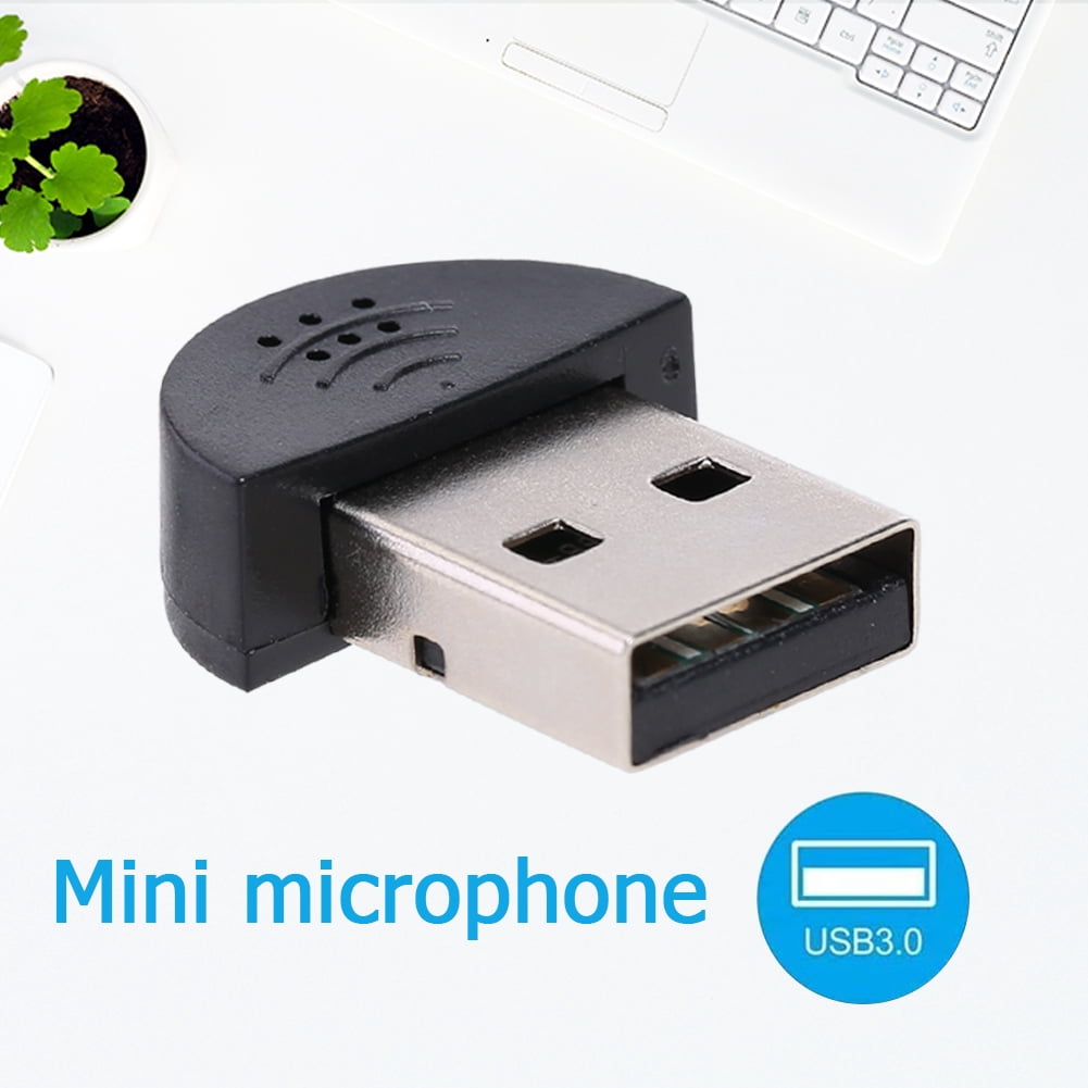 Portable Mini USB Microphone Audio Adapter Noise Reduction Microphone ...