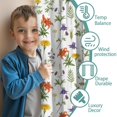 thumbnail image 3 of Pioneer Flower Floral Print Pattern Insulated Teens Curtains Set Of 2, Bedroom Essentials, Toddler Room Decor 42"x84", 3 of 5