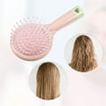 thumbnail image 6 of 1pc Women Comfortable Airbag Hair Comb for Straight Curly Thick Thin Hair Pink ABS TPR, 6 of 6