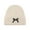Beige, variant on Women's Cute Bow Tie Beanie Fashion Knit Skull Cap Winter Warm Y2k Hats