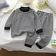 thumbnail image 5 of Conjuntos de blusas y camisas de cuello redondo y manga larga para niños, conjunto de pijama informal cálido de manga larga y pantalones largos para el hogar, conjunto de dos piezas para niños, conjun, 5 of 5