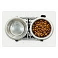 thumbnail image 1 of Saying Pet Mat for Food and Water, Coffee Maker Silhouette with Coffee is Always an Idea Grungy Typography, Non-Slip Rubber Mat for Dogs and Cats, 18" X 12", by Ambesonne, 1 of 1