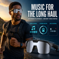 thumbnail image 3 of Genxenon Cycling Glasses with Camera with 1200p Stabilized Sport Pov,8mp Photos,Anti-Shake,4gb+Wifi-4+290mAh,Silvery Sport Lenses,Shield Wrap‑Around Sport Unisex, 3 of 10