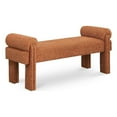 thumbnail image 1 of Meridian Furniture Stefano Cognac Fabric Bench, 1 of 32