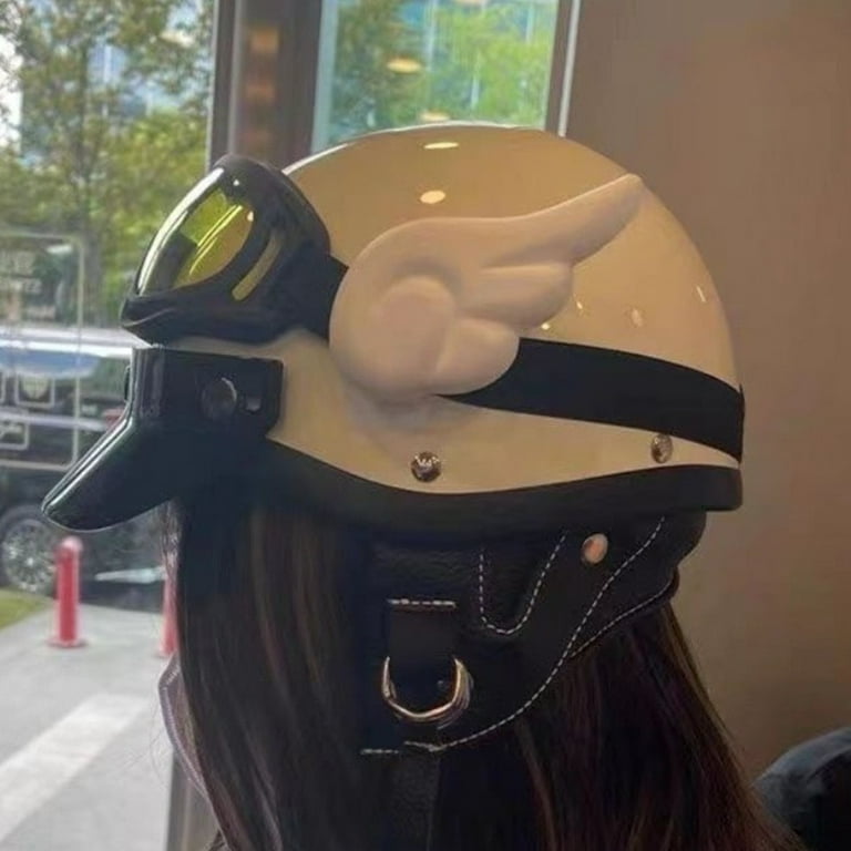 bike helmet decorations Happydeer 1 Pair Motorcycle Helmet Wing Decoration Adhesive Universal  Cycling Scooter Bicycle Motorbike Skateboarding Helmet Decorative Wing  Helmet