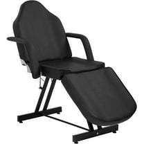 Dkelincs Massage Esthetician Lash Bed Tattoo Chair for Client, 72" Multipurpose Adjustable Folding Spa Salon Facial Bed, Black