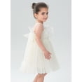 thumbnail image 4 of 2Bunnies Baby Toddler Girls' 6M-3T 3D Flower Petal Bow Tie-Back Bow Dress, 4 of 4