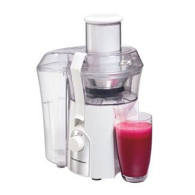  Hamilton Beach Juice & Blend 2-in-1 Juicer Machine and 20 oz.  Blender, Big Mouth Large 3” Feed Chute for Whole Fruits and Vegetables,  Easy to Clean, Centrifugal Extractor, 800W Motor, Black (