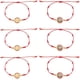 thumbnail image 1 of Pulsera de cordón ajustable de 6 piezas, pulsera de medalla Benedict, pulsera de hilo rojo, amuleto de protección, joyería de regalo, 1 of 6