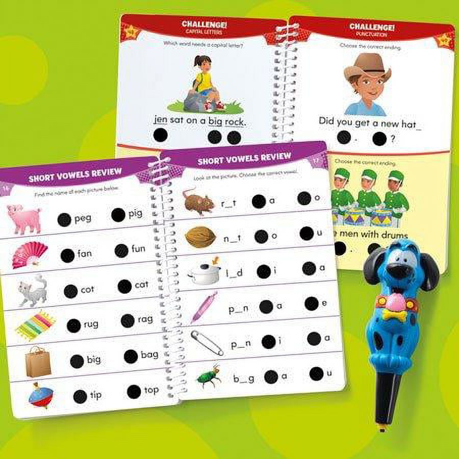 Educational Insights Hot Dots Jr. Let's Master Kindergarten Reading  Workbooks & Interactive Pen, 100 Reading Lessons, Ages 5+