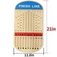 thumbnail image 2 of Juego de mesa Horse Race, juego de carreras Jyquorp, madera maciza, 21 pulgadas, 2 of 7