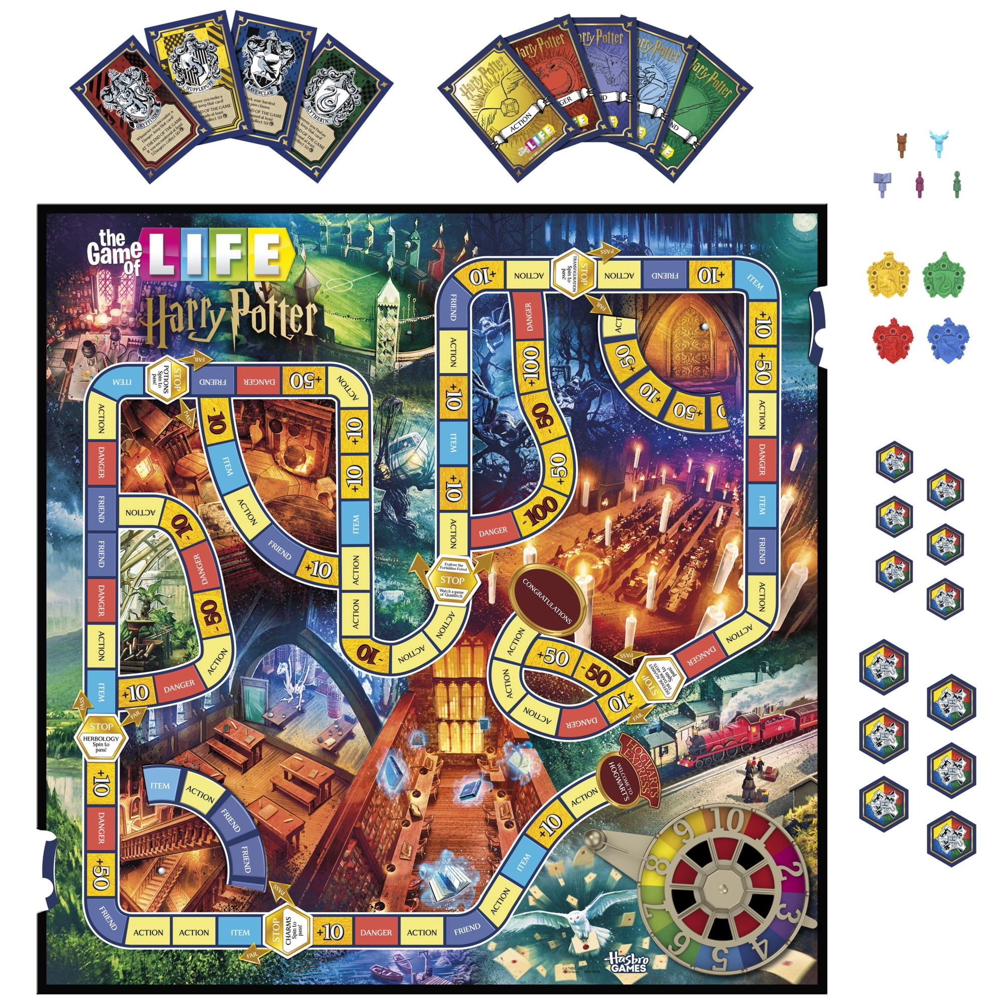 The Game of Life HARRY POTTER Edition Board Game, Family Games for Kids, Teens, Adults, 8+