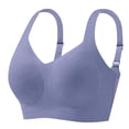 thumbnail image 4 of larppty Bras for Women Push Up Bra Womens No Underwire Women's Wireless Seamless Sports Bras with Support Lift（Blue， XXXL）, 4 of 5