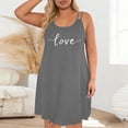 thumbnail image 6 of Sakmal Sleep Tank Mumu Nightgowns for Women Sleeveless Love Print Crew Neck Cute Nightgown for Women S, 6 of 6