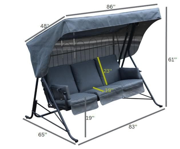 Dlx three-seater bal-hamac function