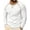 White, variant on Mens Tops Crewneck Long Sleeve Loose Fitted Breathable Basic Tee Shirts Daily Wear Raglan Casual Tops