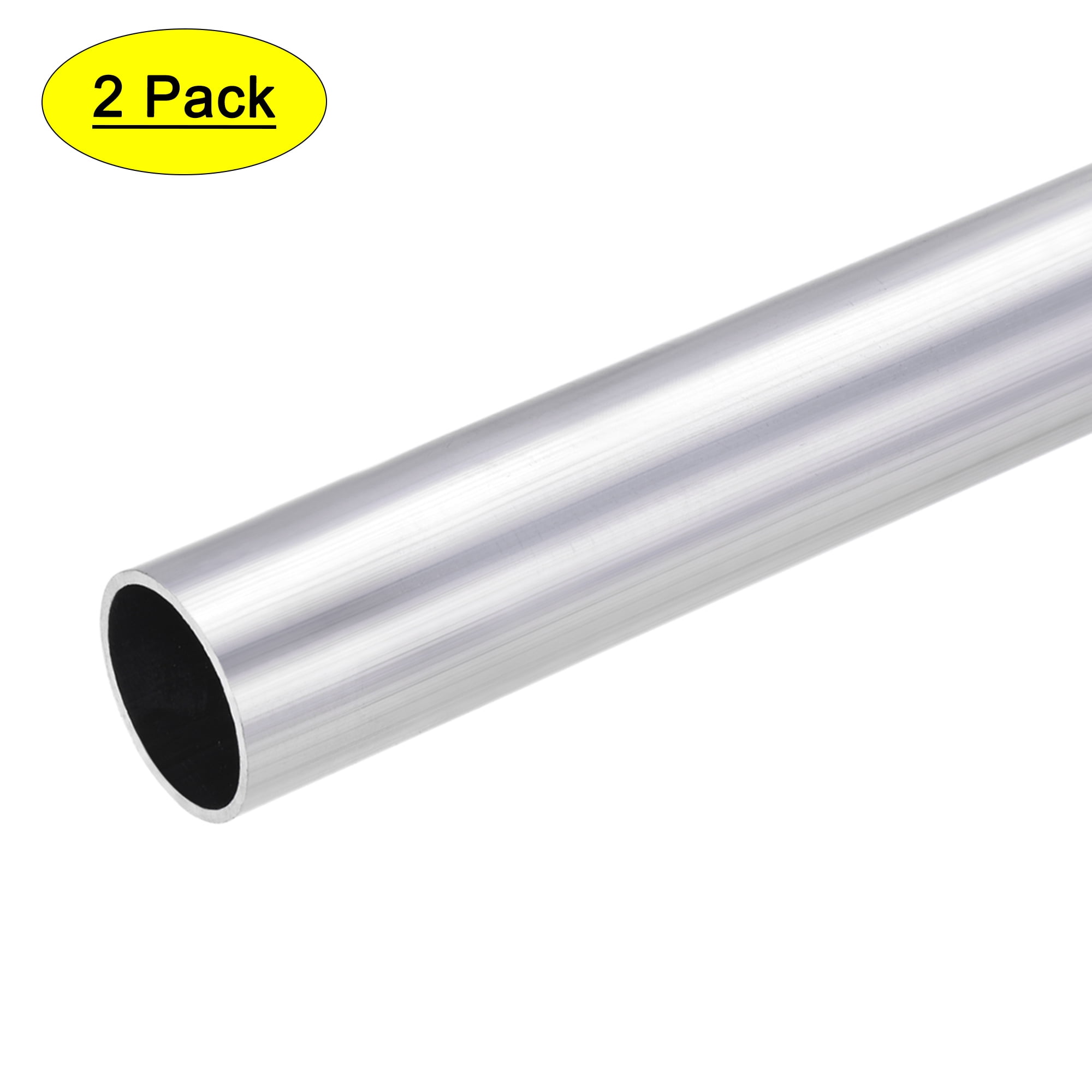 6063 Aluminum Round Tube 300mm Length 18mm OD 12mm Inner Dia Seamless Aluminum Straight Tubing 2 Pcs