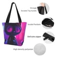 thumbnail image 4 of Easygdp Neon Toy Cat Reflections Bolso de Hombro para Mujer, Bolso Bandolera y Cartera de Mano Elegante para Uso Diario, 4 of 5