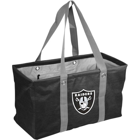 Las Vegas Raiders Crosshatch Picnic Caddy Tote Bag