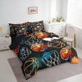 thumbnail image 3 of Castle Fairy Basketball Game 7-Piece Bedding Comforter Set,Graffiti Splash King Bedding Sets,Sport Theme Ultra Soft Bed Sheets,Ultra Soft Abstract Home Decor,Reversible, 3 of 8