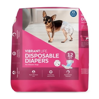 Vibrant Life Disposable Male Wraps for Dogs - Med 12Ct - Walmart.com