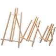 thumbnail image 2 of Caballete trapezoidal de madera maciza de 30 cm con soporte de exhibición de 40 cm y 50 cm para bocetos de arte de escritorio, caballete para pintura al óleo, 2 of 3