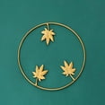 thumbnail image 2 of Gold Metal Leaf Wall Decor Art Wall Decor Light Luxury Metal Leaf Wrought Iron Home Office Bedroom Hanging Parts Wall Decoration, 2 of 8