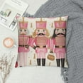 thumbnail image 2 of GOSMITH  Pink Christmas Pillow Covers Christmas Pillows Decorative Throw Pillows Cases Farmhouse Christmas Tree Santa Nutcracker Christmas Decorations Holiday Decor, 2 of 5