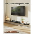 thumbnail image 3 of Floating Wall Shelves with Hidden Brackets for Living Room, Bedroom, Bathroom, Kitchen & Home Office Organization, Wall Mounted Shelving Unit, 22 lbs Max Load, Modern Home Decor Storage, 3 of 16