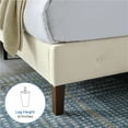 thumbnail image 4 of DeCoro Seattle Modern Tufted Upholstered Platform Bed | Headboard and Wood Frame with Wood Slat Support, Full, Peyton Shell, 4 of 11