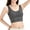 Grey, variant on Sports Jelly Bras for Women U Neck Wide Strap Print Design Workout Tank lette Underwear Strapless Bra