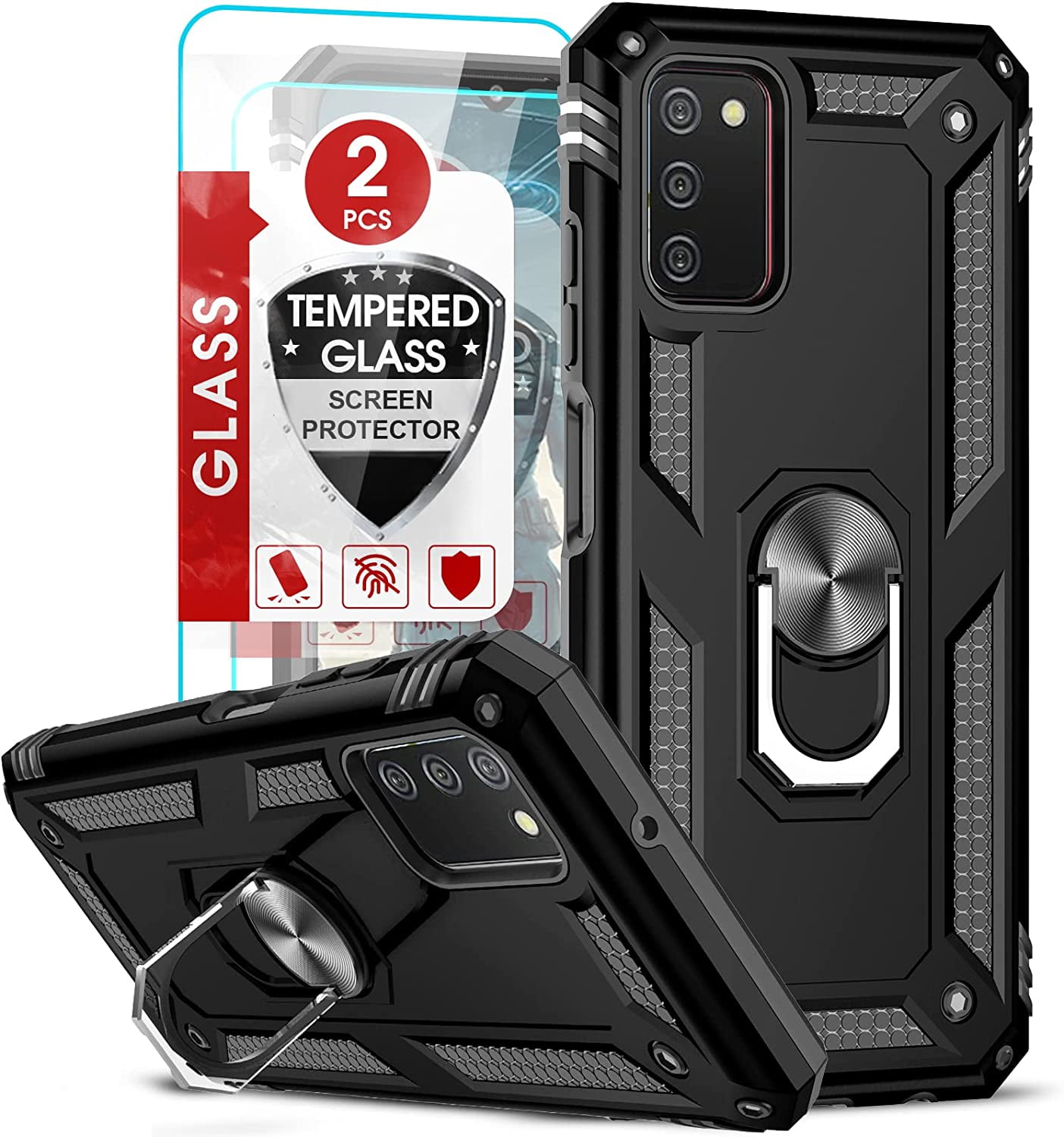 LeYi Deals Samsung Galaxy AO3s Case with Galaxy AO3s Screen Protector