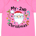 thumbnail image 4 of Inktastic My Second Christmas Santa with Candy Canes Boys or Girls Baby Bodysuit, 4 of 5