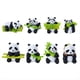 thumbnail image 1 of Muñecas de Plantas de Madera Brasileñas, Lindas Muñecas de Panda, Mini Adornos Decorativos de Escritorio para Coche, Decoración del Hogar, 1 of 5