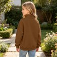 thumbnail image 6 of StSilkitty Sweatshirts for Boys Girls Quarter Zip Long Sleeve Mock Neck Pullover Tops Fall Winter Warm Clothes, 6 of 9