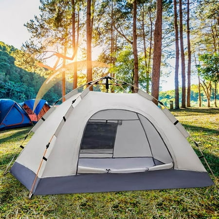 PBAZIH Beach Tent Sun Shade Shelter for 2-3 Persons with Fiberglass Rods Carry Bag Stakes and Guy Lines Included Easy to Set Up Lightweight and Portable