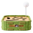 thumbnail image 1 of Cat Nail File Enrichment Interactive Cat Scratcher Puzzle For Indoor Cats Nail File Scratcher For Grooming Play Cat With Wand And (2 Styles) Dog Small Breed Puppy Rope Indestructible Squeaky Dog, 1 of 4