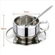thumbnail image 2 of Juego de Tazas de Café con Aislamiento - Tazas de Café Espresso de Doble Pared de Acero Inoxidable de Té de Capuchino con Leche con Platillo Y Cuchara 125 Ml (Juego de 4), 2 of 5