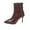 Brown, variant on Stylish Women's High Heels Elegant Pointed Toe Stiletto Shoes with Side Zipper for Comfortable Formal Parties and Events