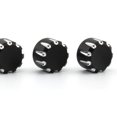 thumbnail image 4 of Xingzhi Premium 4x Head Caps Nut Covers for T120 Ride Black White 0.6x0.9 Inch 1Set, 4 of 6