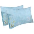 thumbnail image 2 of Floral Printed Sheet Set King Soft Microfiber Botanical Bed Sheets Extra Deep Pocket Pieces, 2 of 6