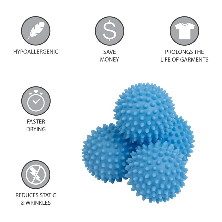 Smart Design Plastic Dryer Balls with Spikes - Set of 2 - Fabric