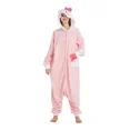 thumbnail image 4 of Hello Kitty Cosplay Costume Halloween Christmas Pajamas Homewear Holiday Party Gift, 4 of 7