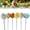 6 Pcs, variant on Ceramic Flowers for Bees, Flower Bee Drinking Station for the Garden, Rain Catcher Bird Bath Blossom Garden Stake Decor for Yard and Patio for Outside