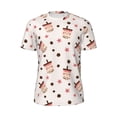 thumbnail image 5 of Wukai Boba Milk Tea Print Men's Short-Sleeved Mesh T-Shirt,Quick-Dry Short Sleeve Workout T-Shirt-X-Small, 5 of 8