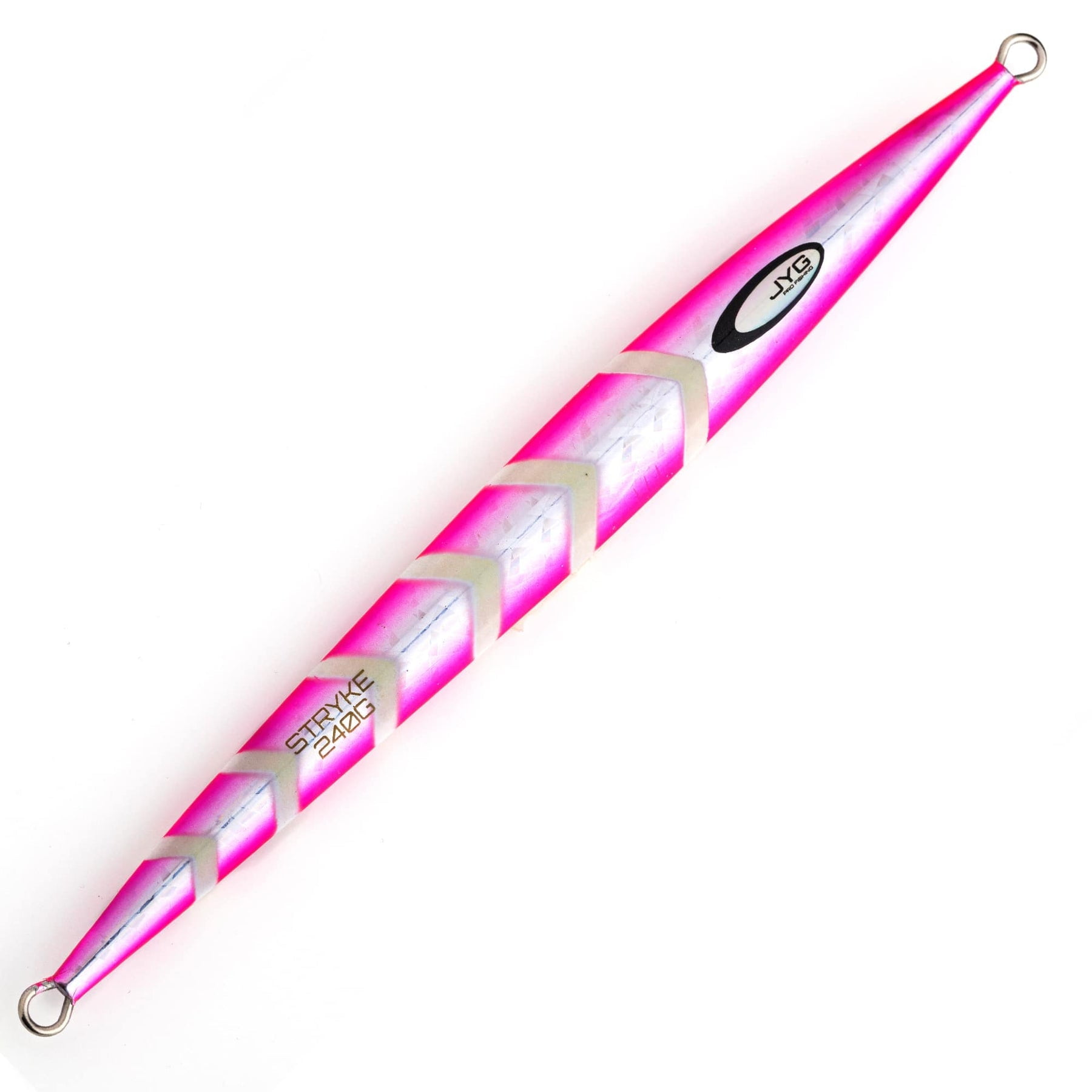 JYG Pro Fishing Rigged Stryke Jig- 240G Silver