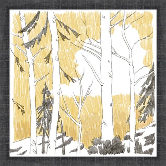 Great Art Now Northwood II by Jacob Green, Framed Wall Art, 17.5W x 17.5H