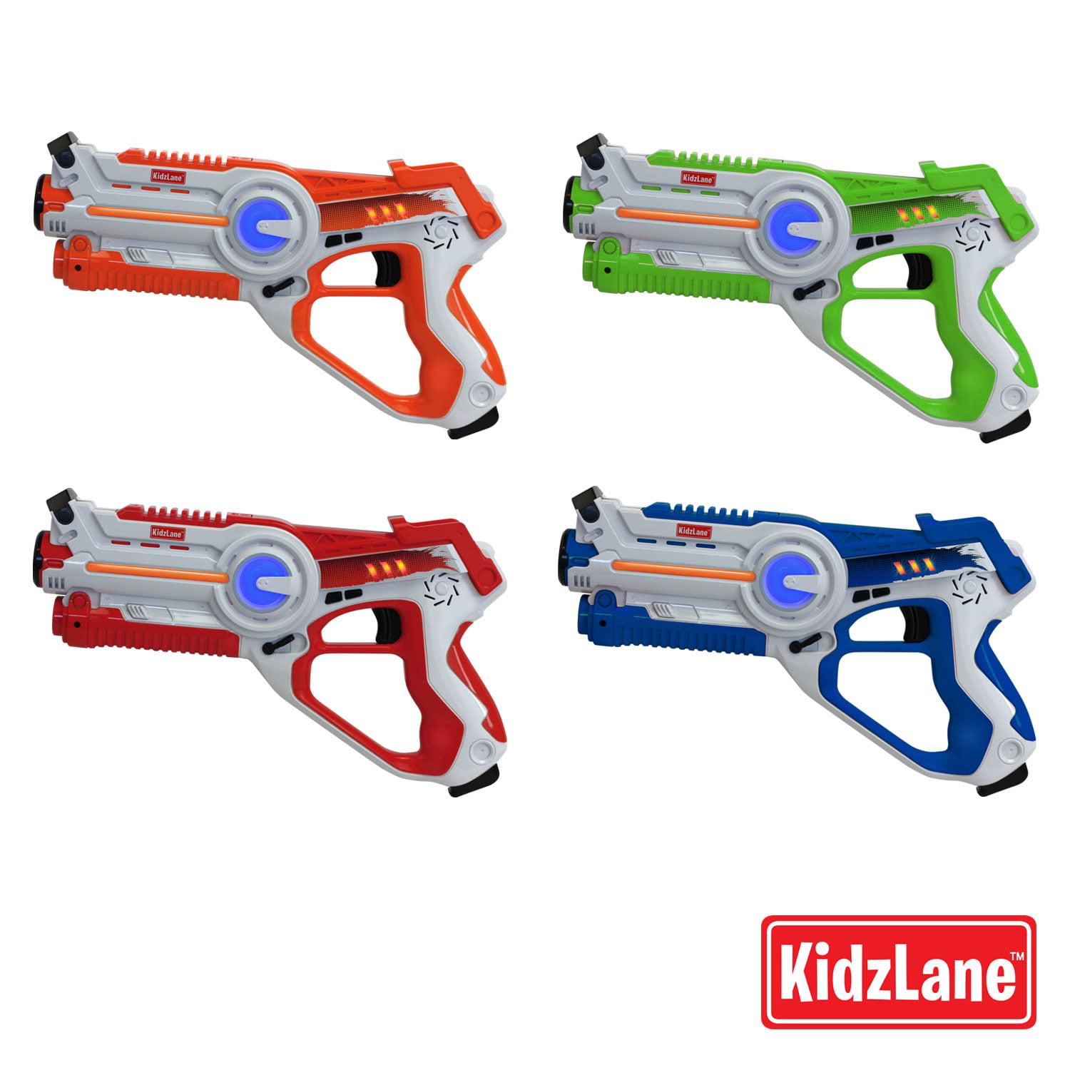 Kidzlane Laser Tag Laser Tag Guns Set of 4 Multi Function Lazer Tag Guns 