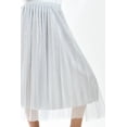 thumbnail image 4 of Falda Midi de Tul con Perlas Roman Fashion Juvenil Gris G, 4 of 5